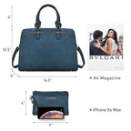 Women’s 2pc Tote & Wallet Handbag Set with 3 Compartments