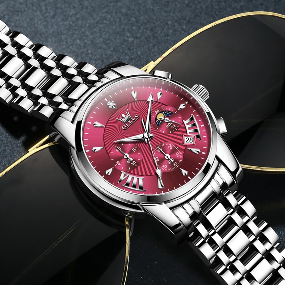 EclipseTime: Luminous Men's Luxury Chrono Watch