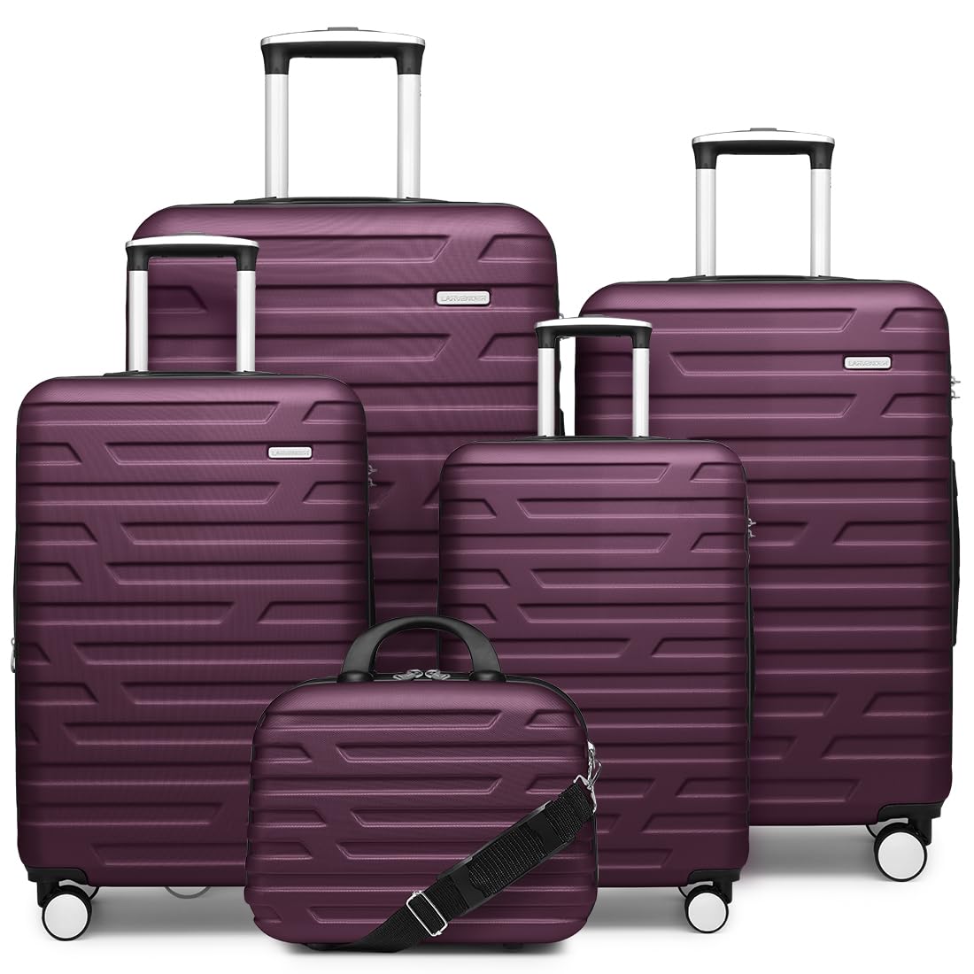 LAVENDER 6pc Hardside Spinner Luggage – ##variant## Luggage Travel Bags