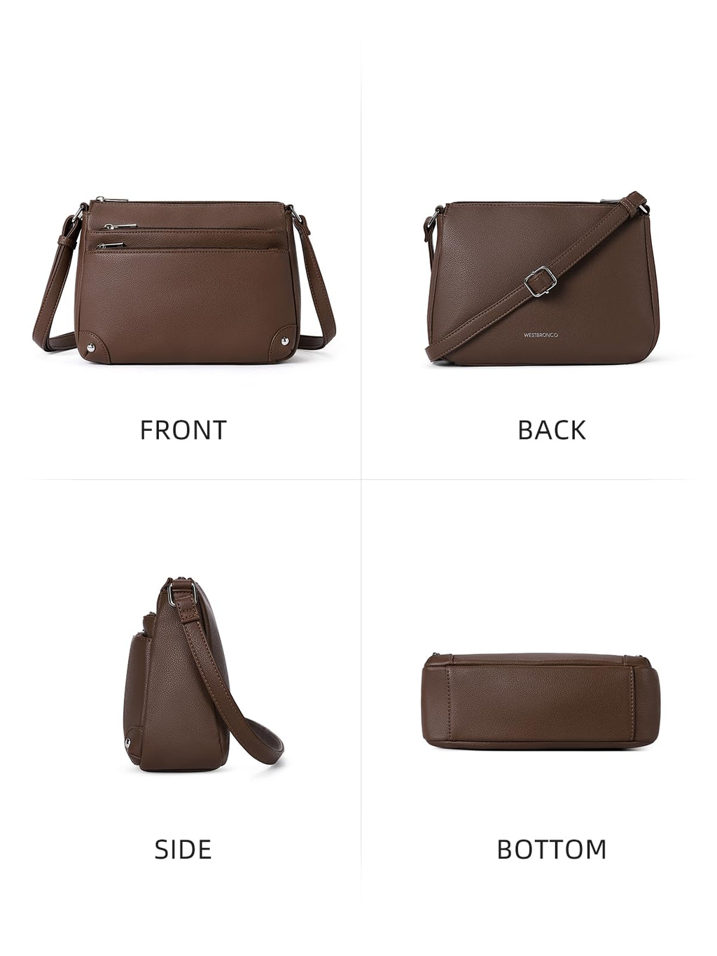 WestBronco ZipSatchel: Women's Medium Crossbody Bag - Handbags by Handbags Specialist Headquarter | Available at Handbags Specialist Headquarter