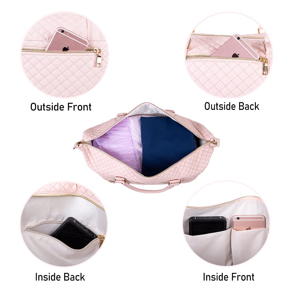 Weekender Overnight Travel Bag with Shoe Pouch