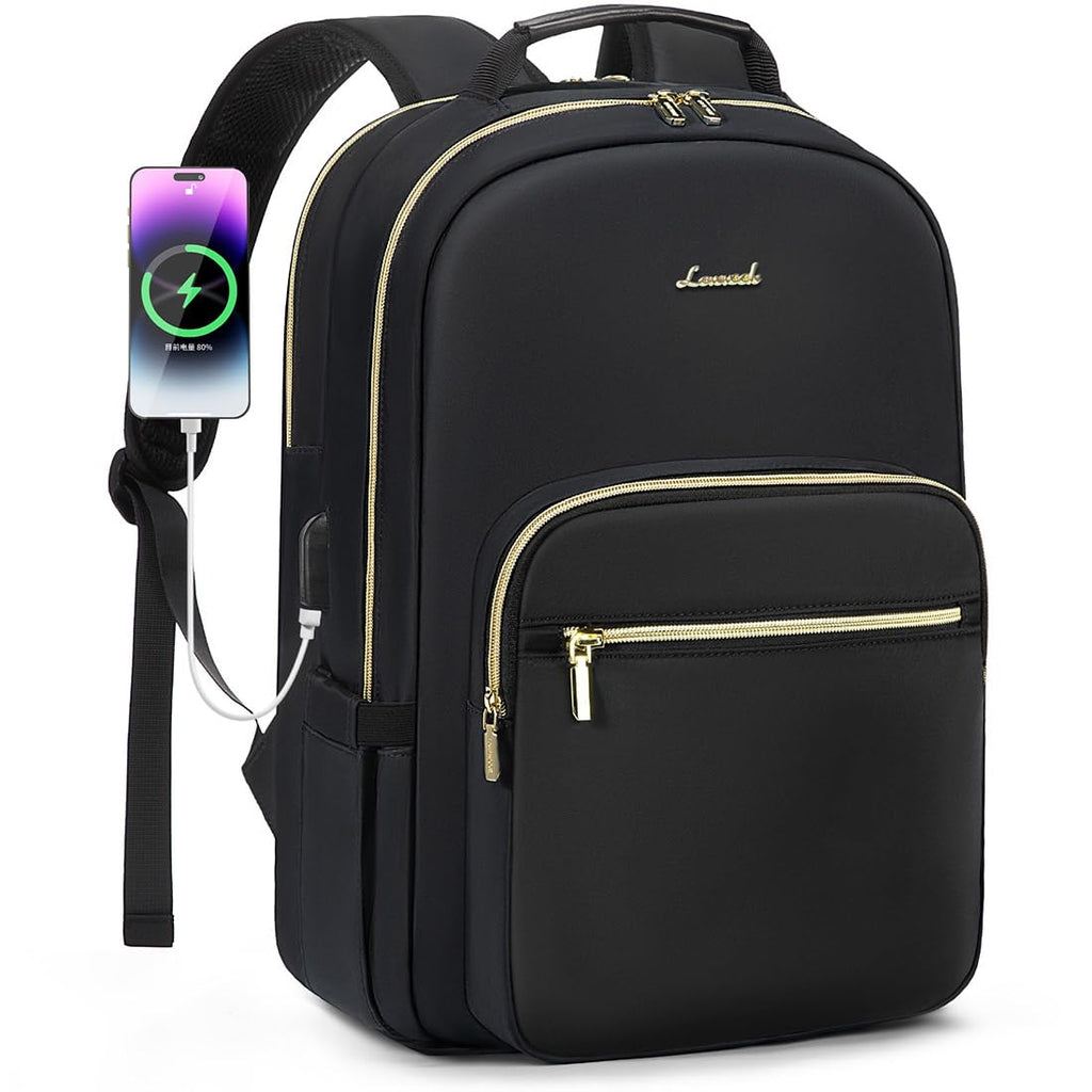 Chic Leather Laptop Backpack for Women - LoveVook - Backpack Bags by Handbags Specialist Headquarter | Available at Handbags Specialist Headquarter