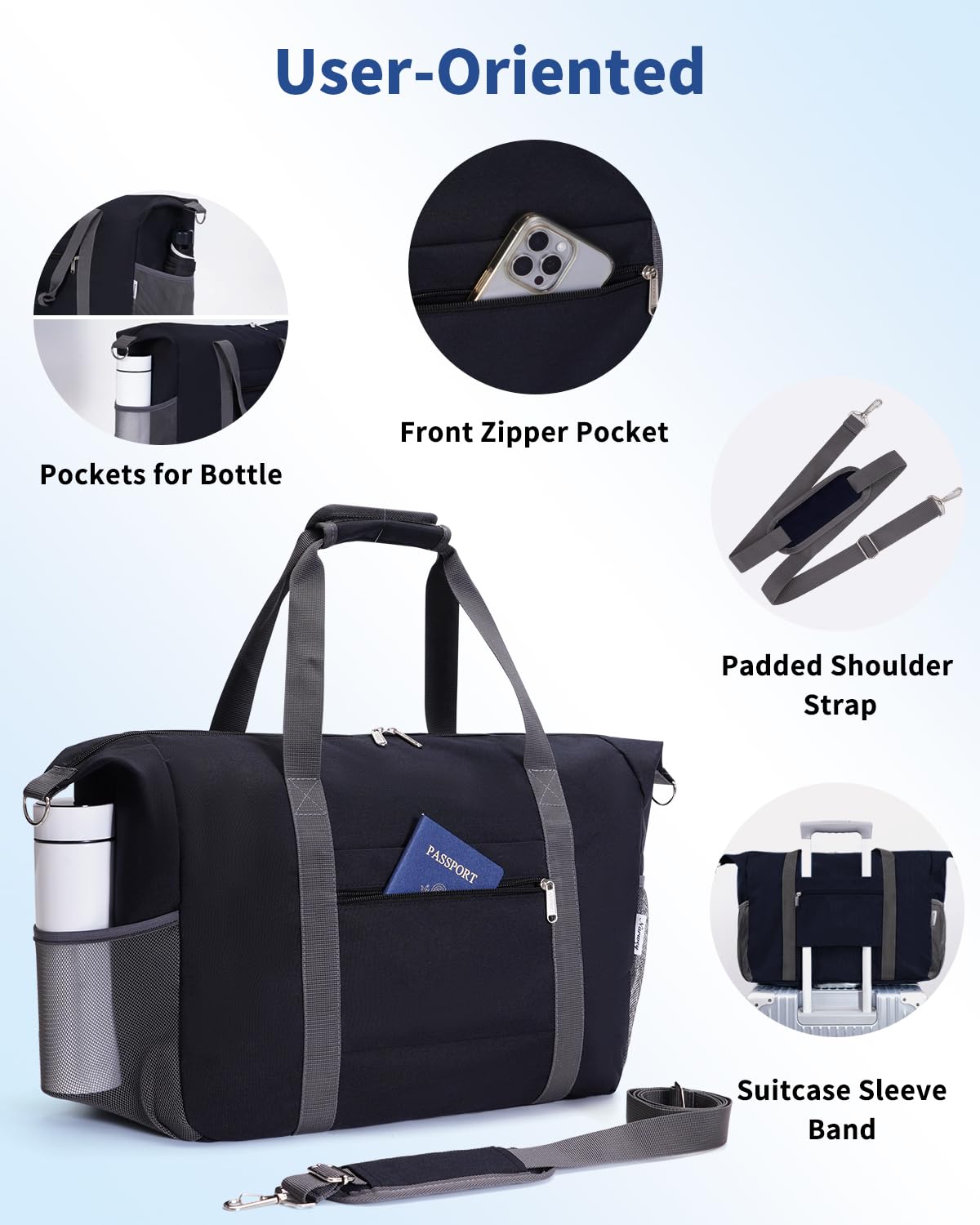 Narwey Air Duffle 22x14x9 - Luggage Travel Bags by Handbags Specialist Headquarter | Available at Handbags Specialist Headquarter