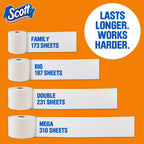 Scott SoftEase: 12 Double Rolls, Septic-Safe Tissue - Toilet Paper by Handbags Specialist Headquarter | Available at Handbags Specialist Headquarter