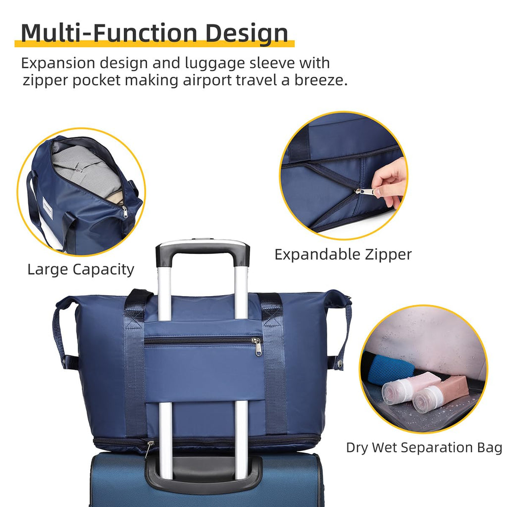 LARVENDER Expandable 5-Piece Spinner Luggage Set -  by Handbags Specialist Headquarter | Available at Handbags Specialist Headquarter
