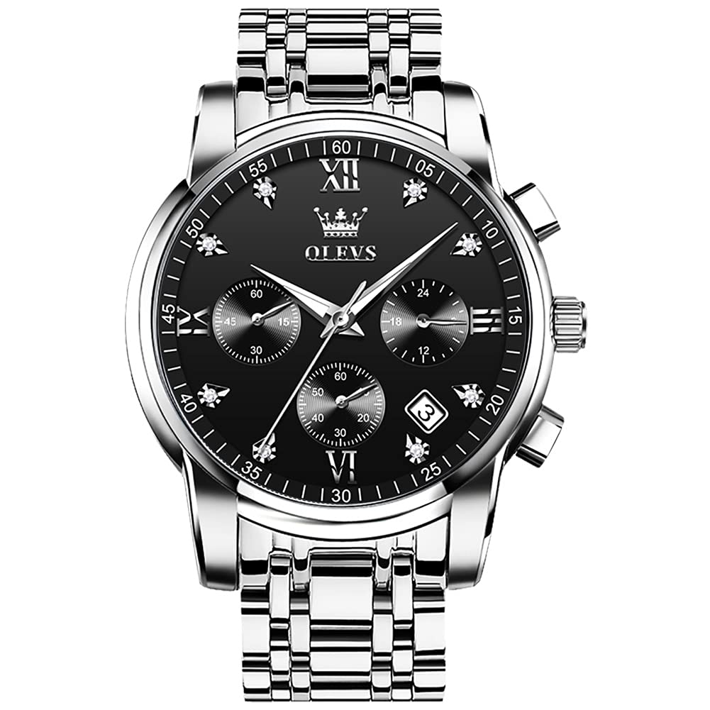 EclipseTime: Luminous Men's Luxury Chrono Watch