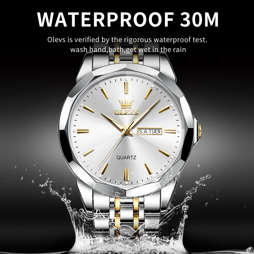 AzureGleam: Elite Men's Diamond Steel Watch