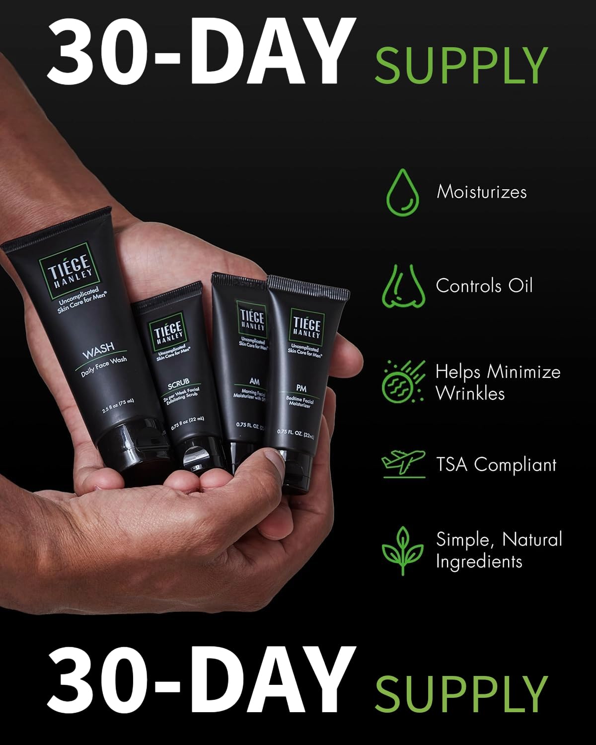 Tiege Hanley Men's Skin Care Set - Level 1 Kit