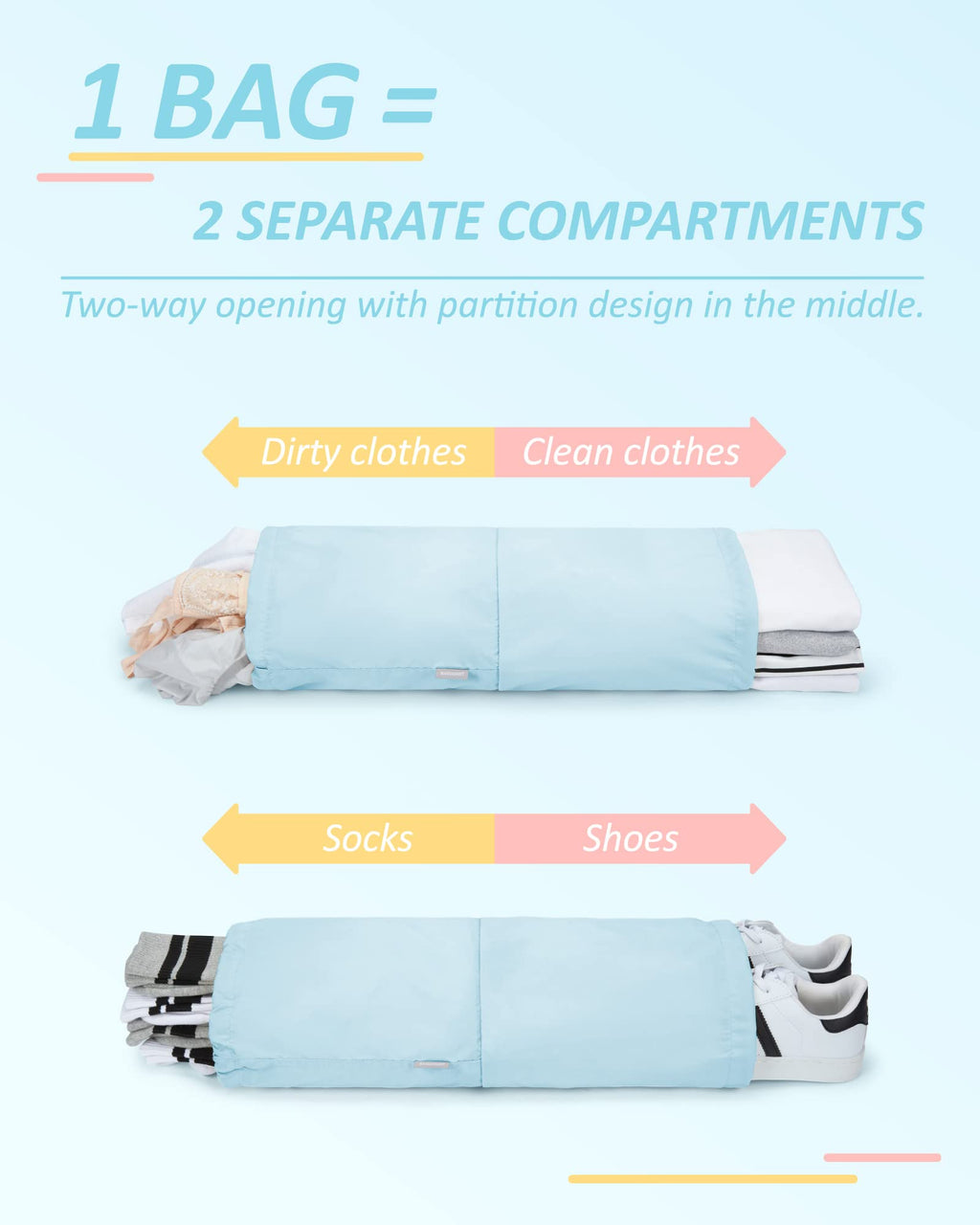 PackPro 6 Set Compression Cubes for Travel - Luggage Travel Bags by Handbags Specialist Headquarter | Available at Handbags Specialist Headquarter