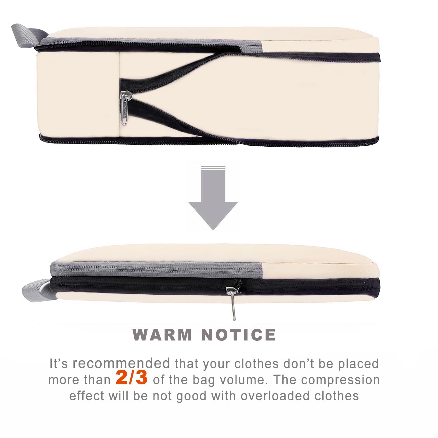 BAGAIL Expandable Travel Compression Cubes Set -  by Handbags Specialist Headquarter | Available at Handbags Specialist Headquarter