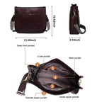 AUYOCO Chic Vegan Leather Crossbody Bag with Strap -  by Handbags Specialist Headquarter | Available at Handbags Specialist Headquarter