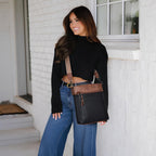 Chic Leather Crossbody with Card Slots for Women -  by Handbags Specialist Headquarter | Available at Handbags Specialist Headquarter