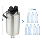 HydraGuard 128oz: Dual-Vacuum Stainless Water Jug - Water Bottles by Handbags Specialist Headquarter | Available at Handbags Specialist Headquarter