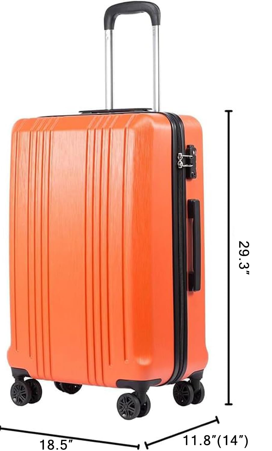 Coolife Expandable Spinner Luggage Set - 3 Piece - Luggage Travel Bags by Handbags Specialist Headquarter | Available at Handbags Specialist Headquarter