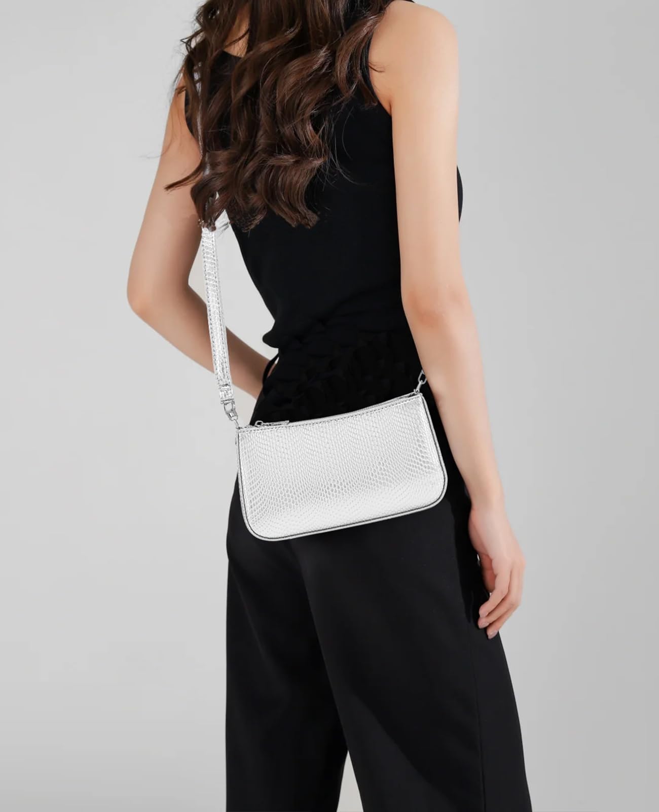 Retro Vegan Leather Shoulder Bag -  by Handbags Specialist Headquarter | Available at Handbags Specialist Headquarter