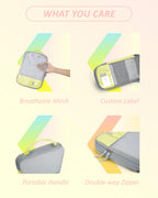 PackPro 6 Set Compression Cubes for Travel - Luggage Travel Bags by Handbags Specialist Headquarter | Available at Handbags Specialist Headquarter