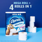 Charmin Cloud Soft: 6 Mega = 24 Regular Rolls - Toilet Paper by Handbags Specialist Headquarter | Available at Handbags Specialist Headquarter