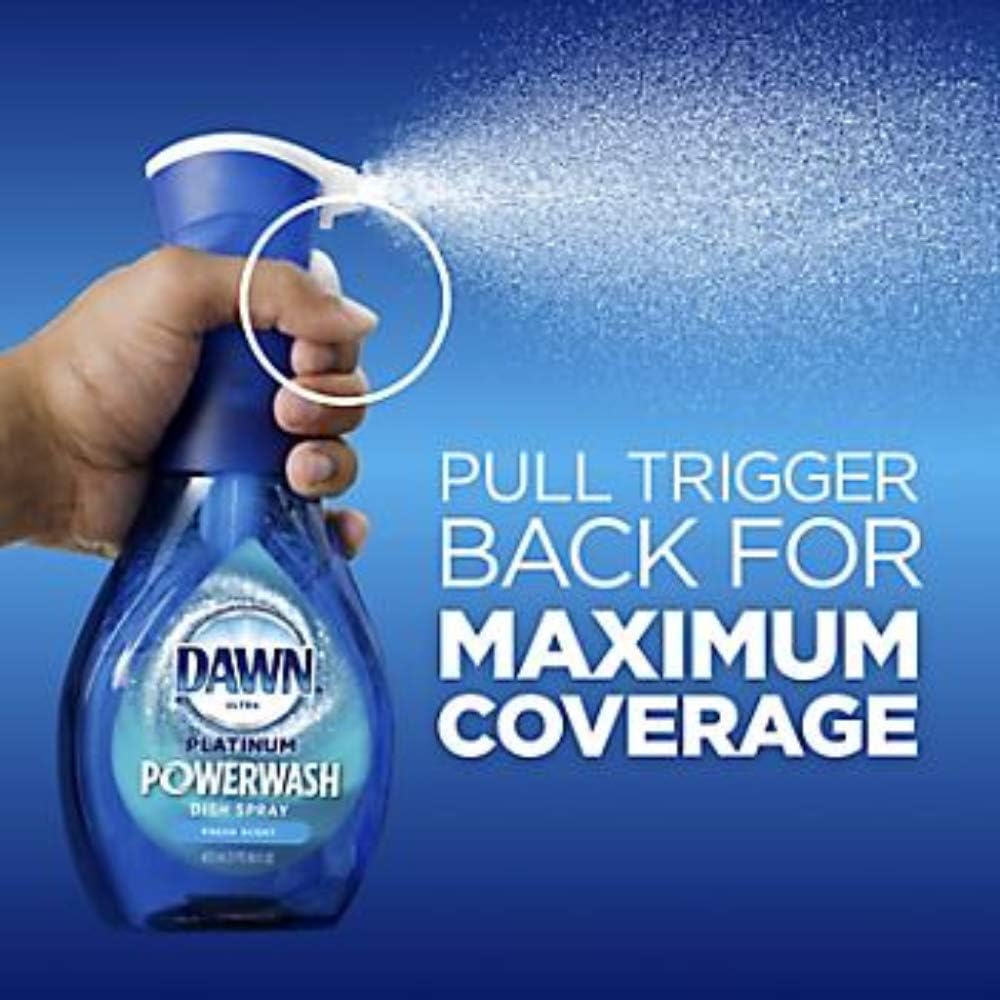 Dawn Powerwash Fresh: 1 Spray + 3 Refill Bundle - Dish Soap Liquid by Handbags Specialist Headquarter | Available at Handbags Specialist Headquarter