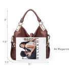 Dasein Luxe Vegan Hobo Bag with Rhinestones - Bucket Bag by Handbags Specialist Headquarter | Available at Handbags Specialist Headquarter