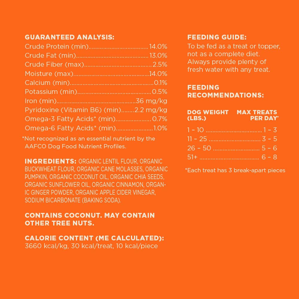 Wag Expedition Pumpkin Chia Dog Treats, Organic Biscuits - Pet Supplies by Handbags Specialist Headquarter | Available at Handbags Specialist Headquarter