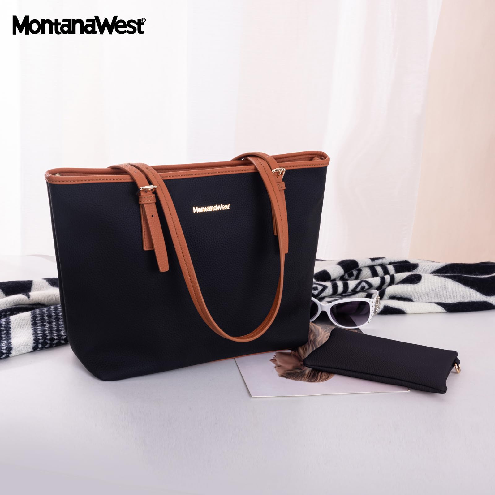 Montana Charm: Vegan Leather Tote & Shoulder Bag