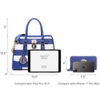Dasein Women’s 2pcs Satchel & Shoulder Bag Set