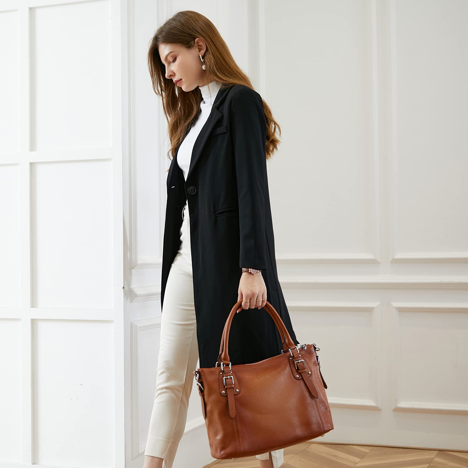 Genuine Leather Women's Tote Shoulder Bag
