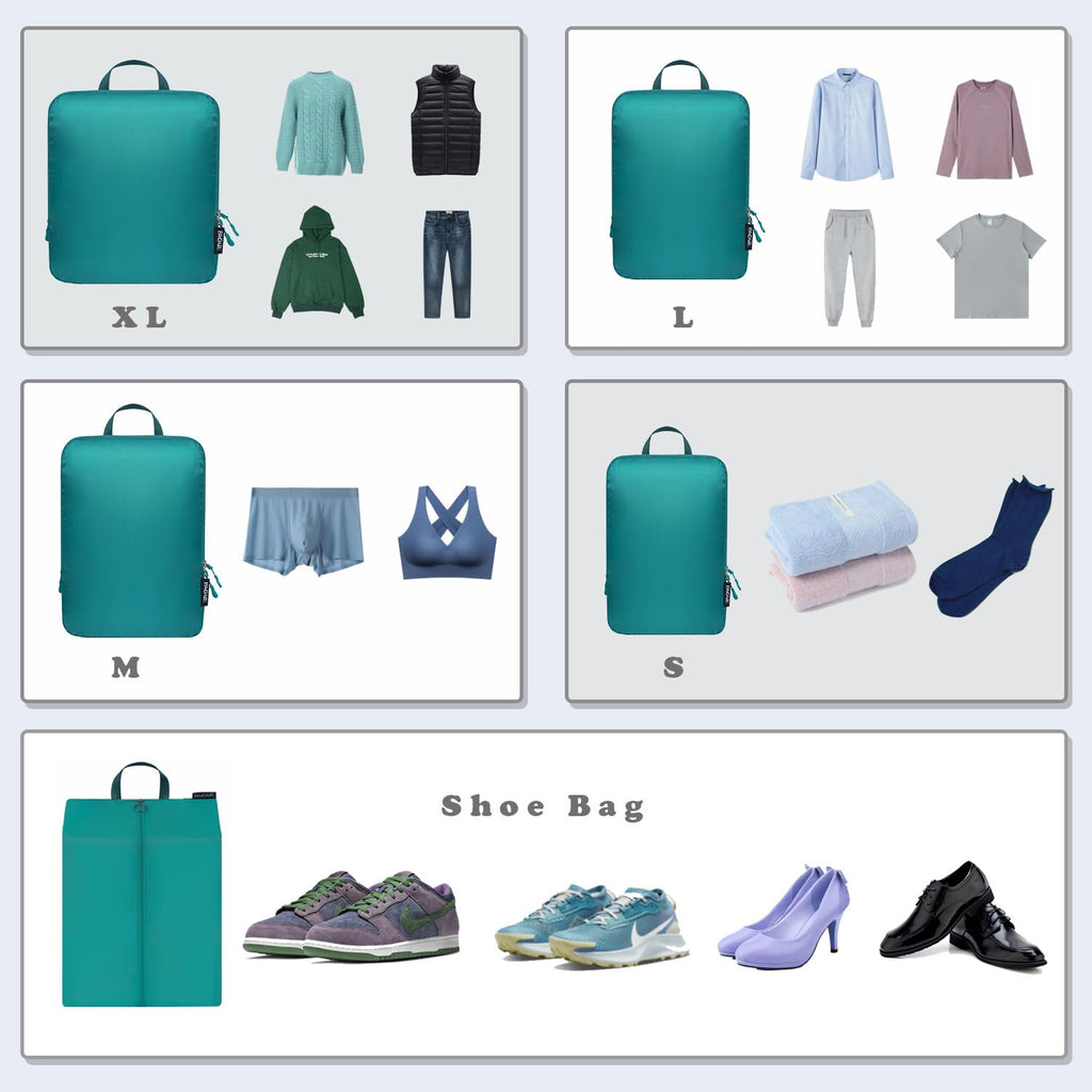 BAGAIL Travel Compression Cubes Set for Packing Ease -  by Handbags Specialist Headquarter | Available at Handbags Specialist Headquarter