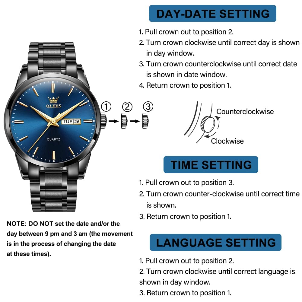 EclipseTime: Luminous Men's Luxury Chrono Watch