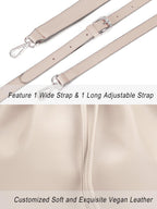 AFKOMST Chic Leather Bucket & Crossbody Bag Set -  by Handbags Specialist Headquarter | Available at Handbags Specialist Headquarter