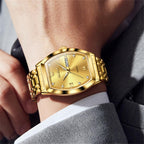 SteelGlow: OLEVS Quartz Men's Luminous Watch