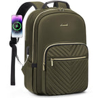 Chic Leather Laptop Backpack for Women - LoveVook - Backpack Bags by Handbags Specialist Headquarter | Available at Handbags Specialist Headquarter