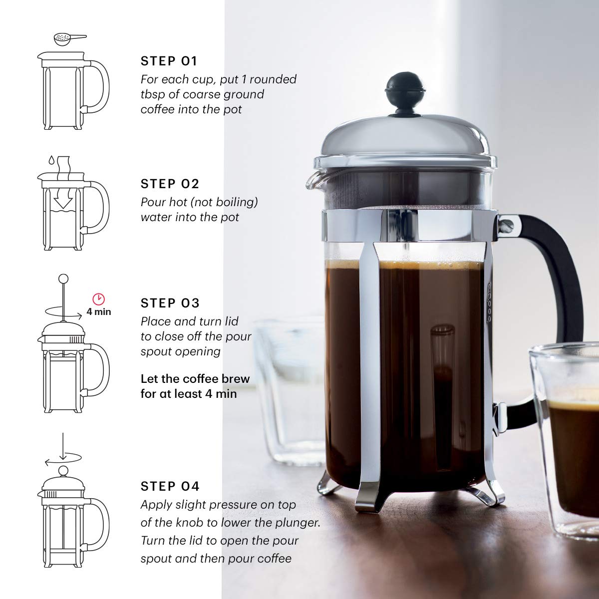 Bodum 51oz Chambord French Press Coffee Maker