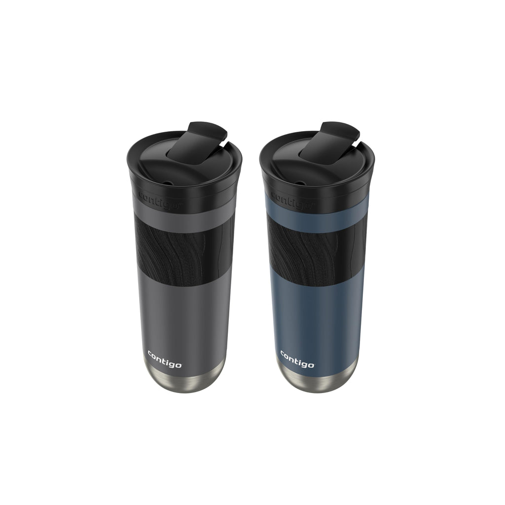 SNAPSEAL Grip Stainless Travel Mug 20oz - Blue/Berry - Water Bottles by Handbags Specialist Headquarter | Available at Handbags Specialist Headquarter