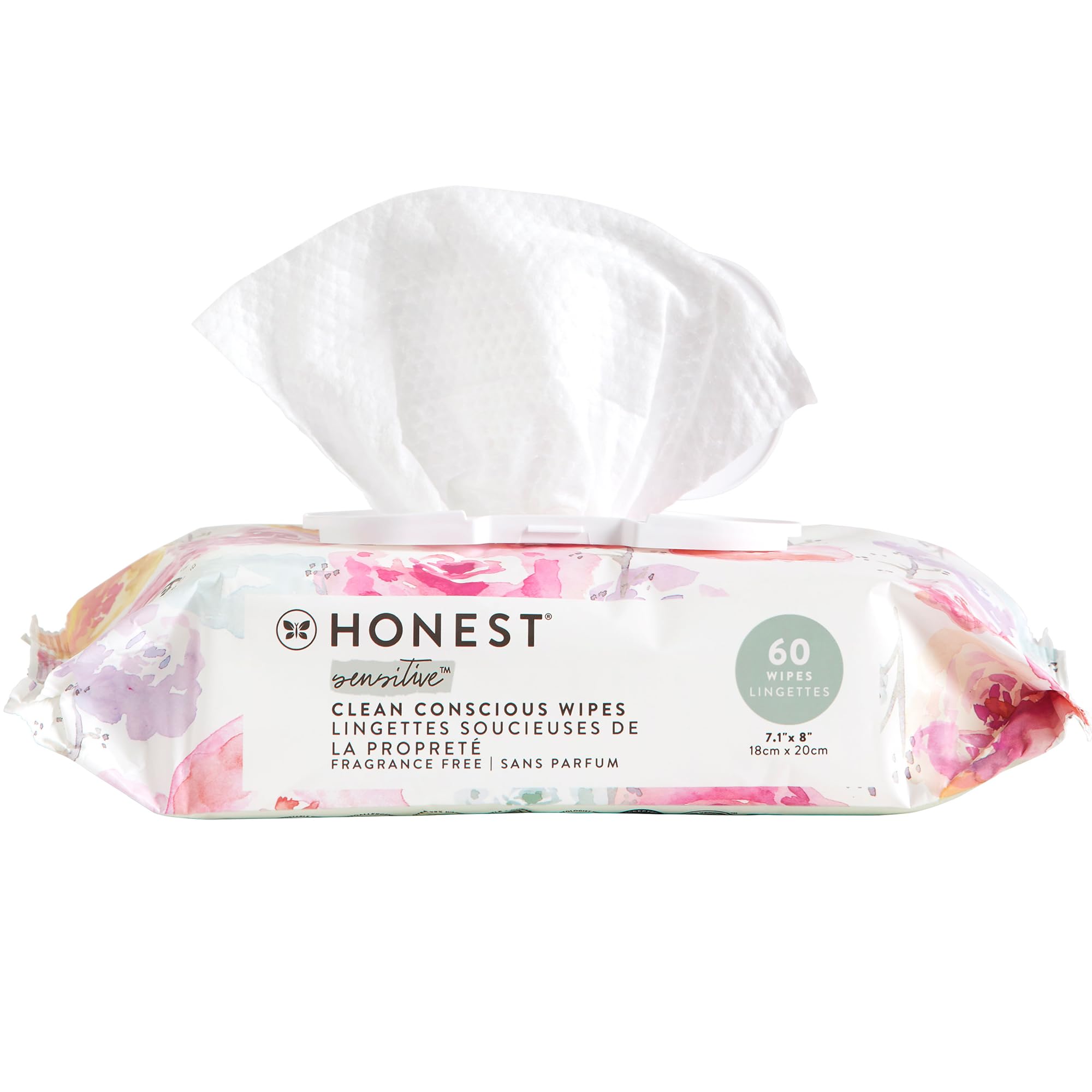 The Honest Company Hypoallergenic Multi-Use Baby Wipes for Sensitive Baby Skin, Pattern Play, 10 Count