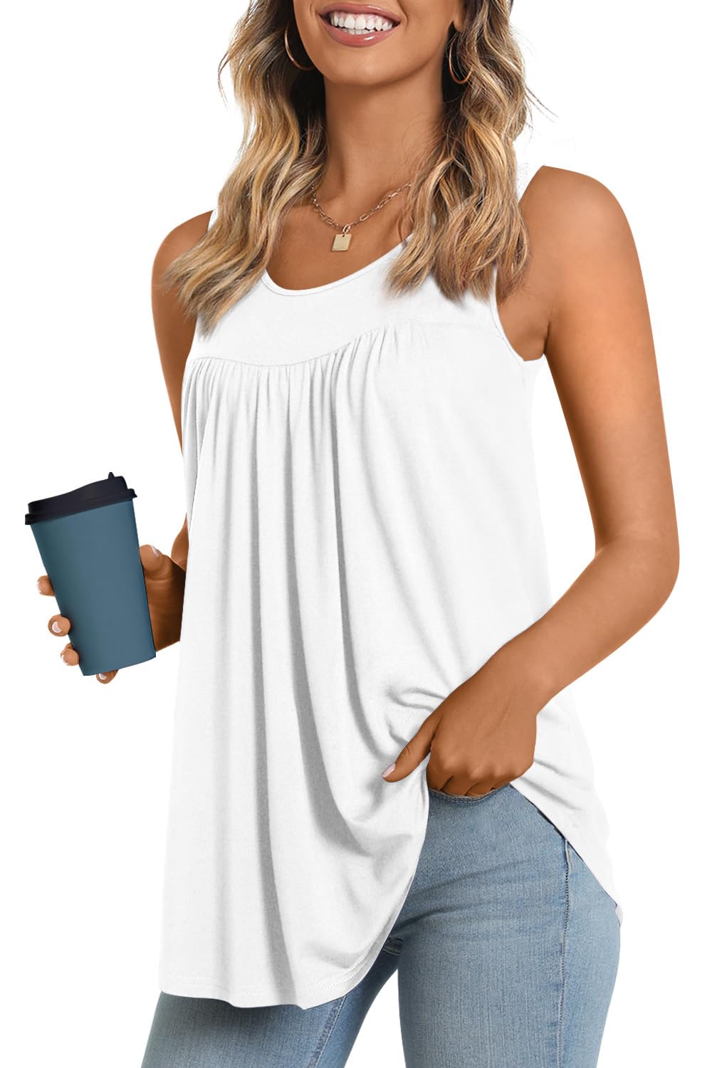 Longyuan Summer Sleeveless Tunics for Women - Tops by Handbags Specialist Headquarter | Available at Handbags Specialist Headquarter