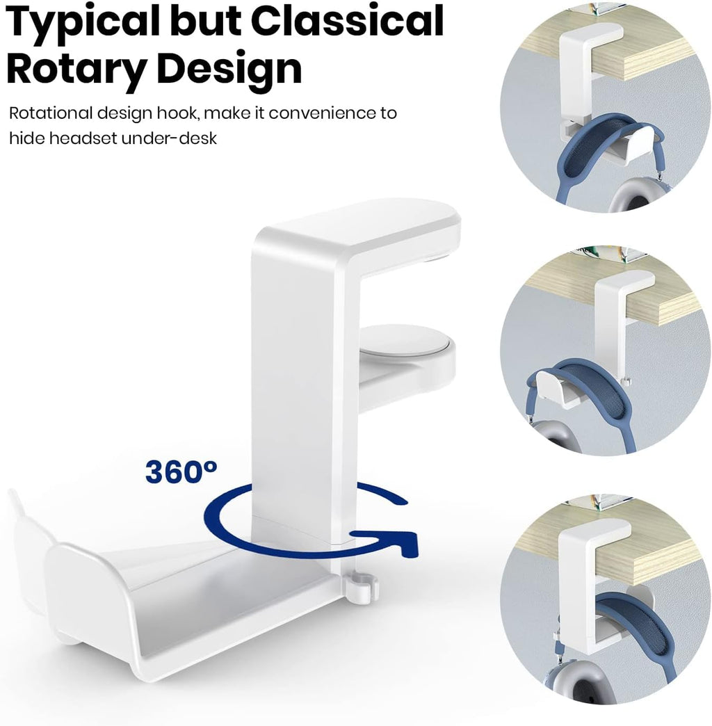 EURPMASK 360° Rotating Headphone Stand & Organizer - Gaming Accessories by Handbags Specialist Headquarter | Available at Handbags Specialist Headquarter