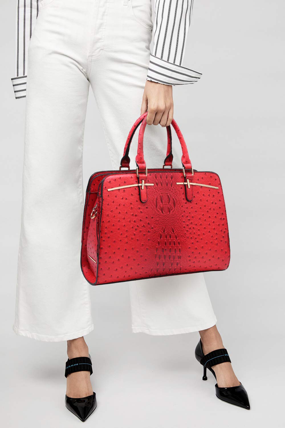 Women’s 2pc Tote & Wallet Handbag Set with 3 Compartments