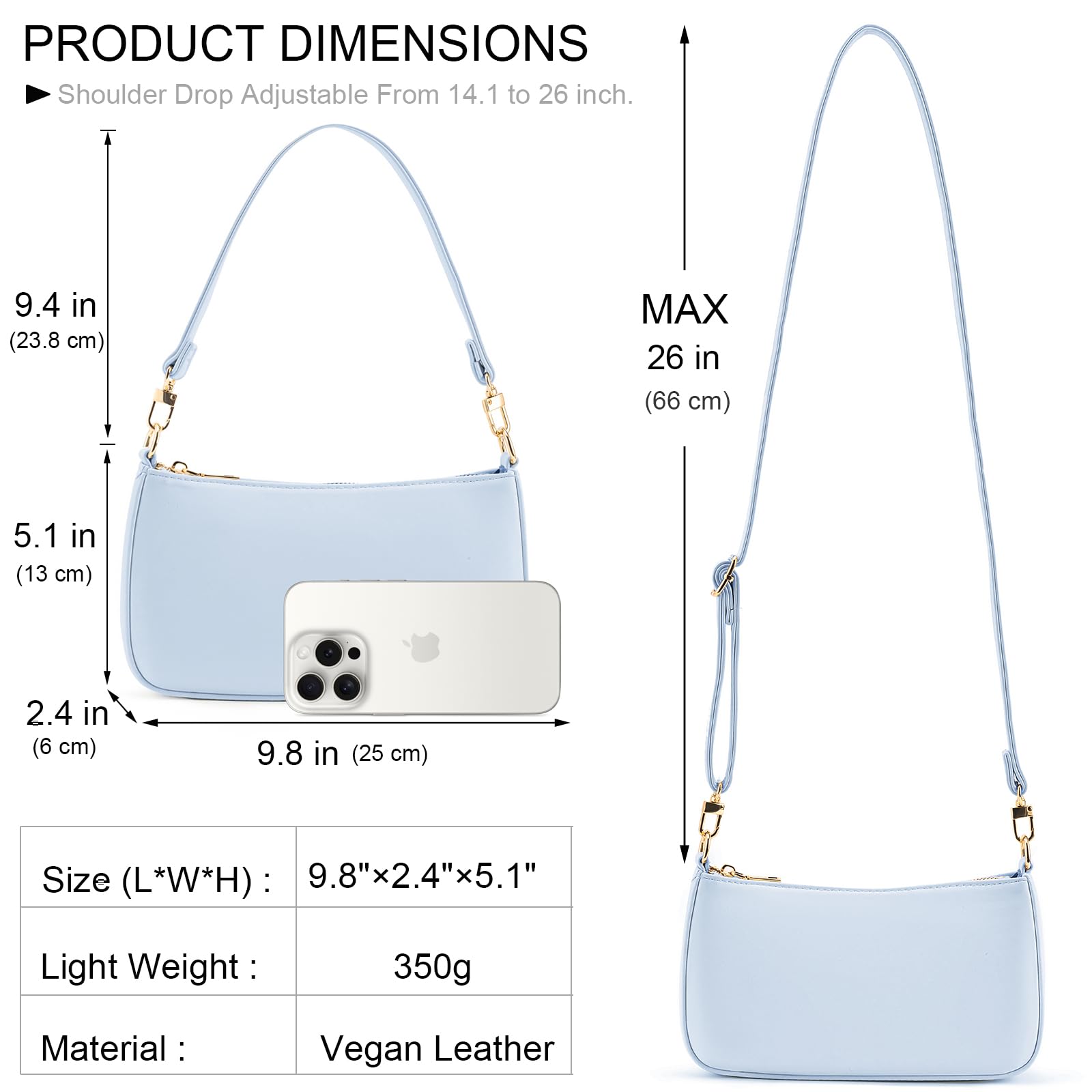 Retro Vegan Leather Shoulder Bag -  by Handbags Specialist Headquarter | Available at Handbags Specialist Headquarter