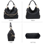 Dasein Luxe Vegan Hobo Bag with Rhinestones - Bucket Bag by Handbags Specialist Headquarter | Available at Handbags Specialist Headquarter