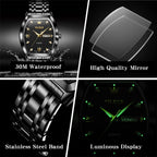 SteelGlow: OLEVS Quartz Men's Luminous Watch