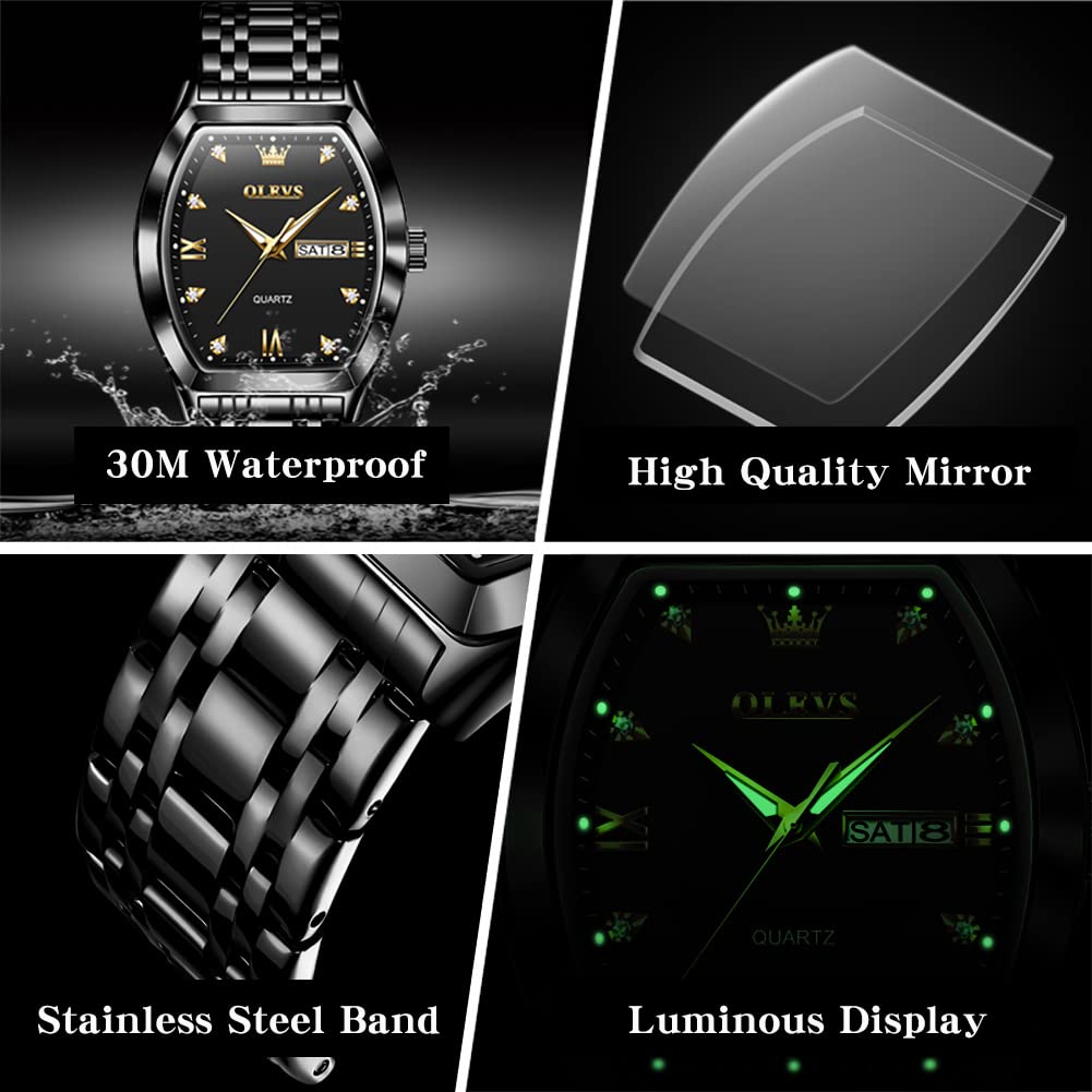 SteelGlow: OLEVS Quartz Men's Luminous Watch