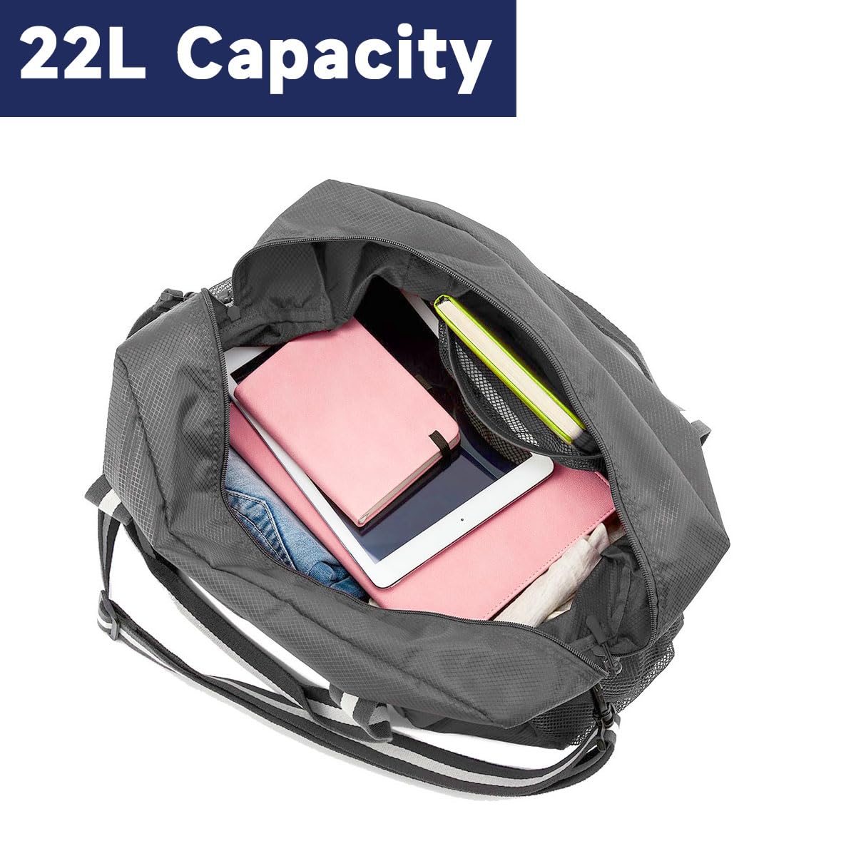 TravelLite Foldable Waterproof Duffle Tote Bag - Luggage Travel Bags by Handbags Specialist Headquarter | Available at Handbags Specialist Headquarter