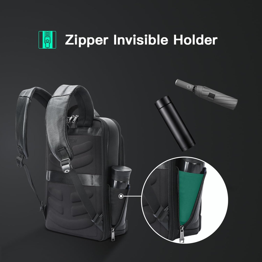 BOPai Executive Leather Backpack with USB Charging - Backpacks by Handbags Specialist Headquarter | Available at Handbags Specialist Headquarter