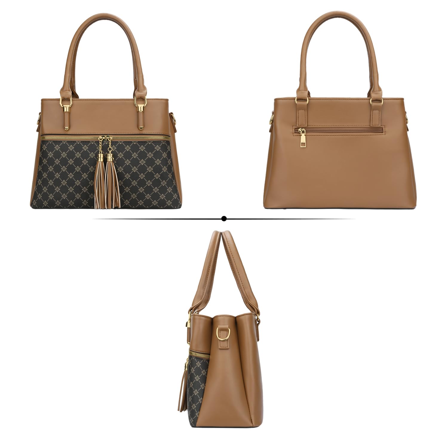 Luxe Leather Satchel & Crossbody Bags -  by Handbags Specialist Headquarter | Available at Handbags Specialist Headquarter