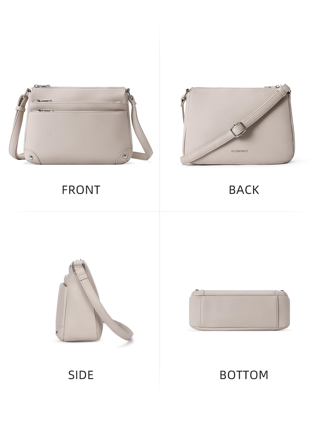 WestBronco ZipSatchel: Women's Medium Crossbody Bag - Handbags by Handbags Specialist Headquarter | Available at Handbags Specialist Headquarter