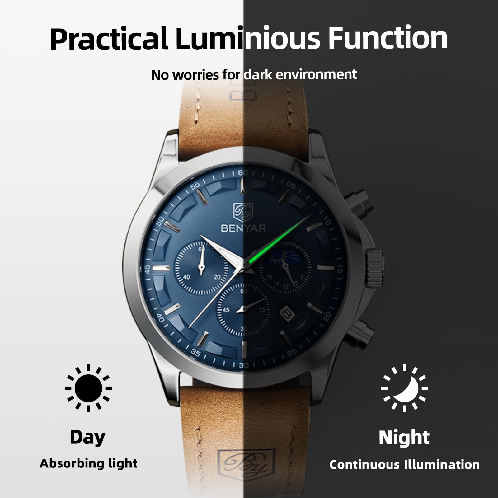 Benyar ChronoPro: Men's Quartz Fashion Watch