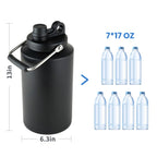 HydraGuard 128oz: Dual-Vacuum Stainless Water Jug - Water Bottles by Handbags Specialist Headquarter | Available at Handbags Specialist Headquarter