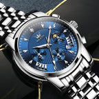 EclipseTime: Luminous Men's Luxury Chrono Watch