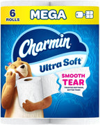 Charmin Cloud Soft: 6 Mega = 24 Regular Rolls - Toilet Paper by Handbags Specialist Headquarter | Available at Handbags Specialist Headquarter